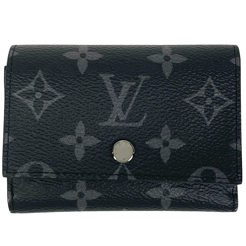 Louis Vuitton Victor Wallet Billfold Wallet Tri fold Monogram Eclipse Noir